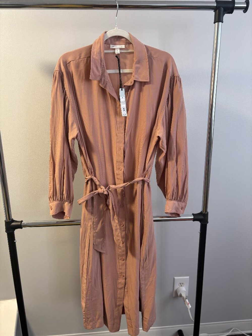 Pastel Pink/nude 3/4 Length Long Sleeve Dress- NWT!!!!
